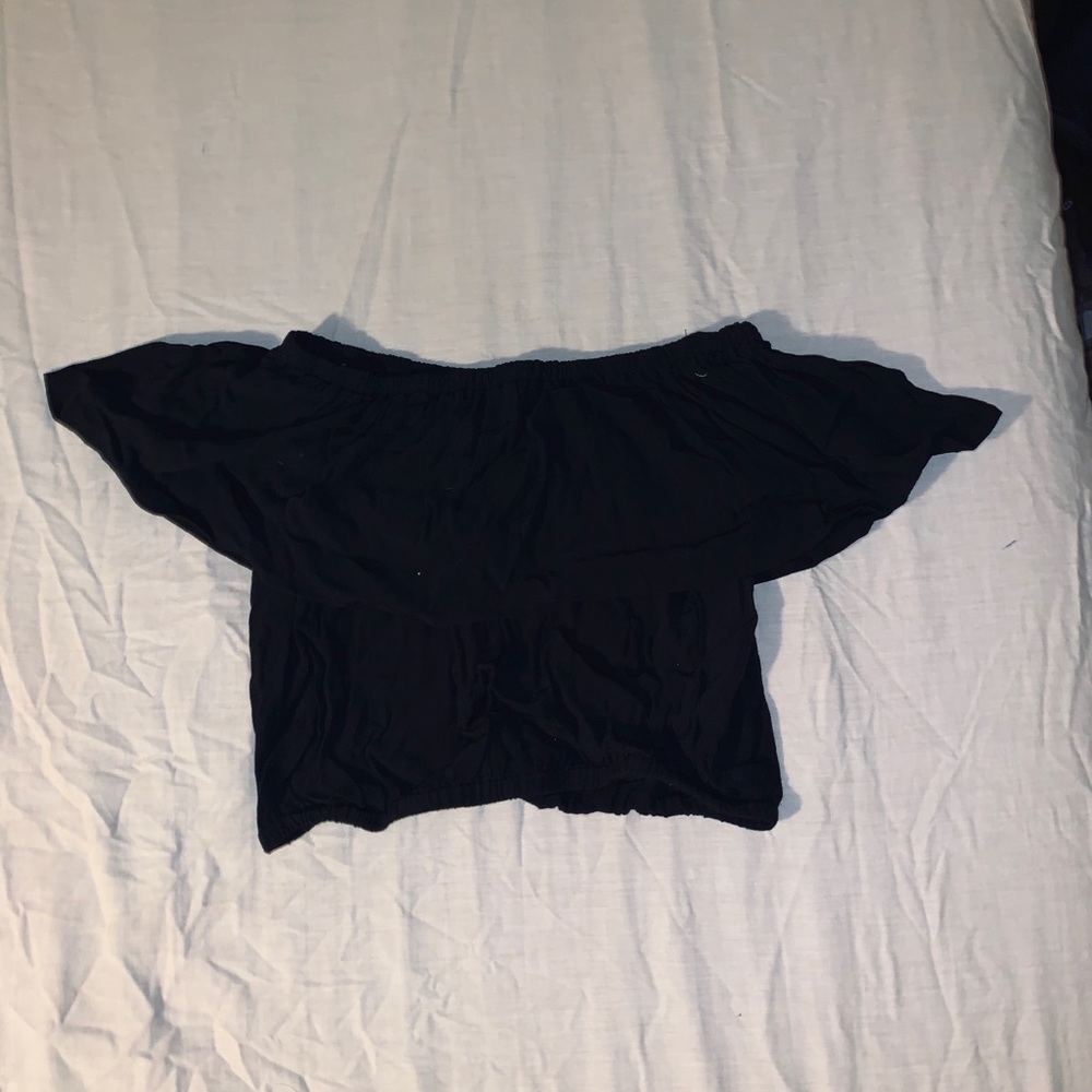 Forever 21 flowy, off the shoulder black blouse